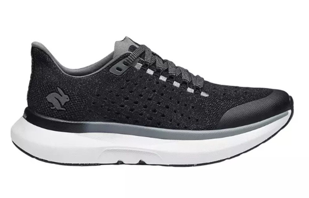 Rabbit Mens Dream Chaser Running Shoes Size 9.5 Black White Athletic NIB